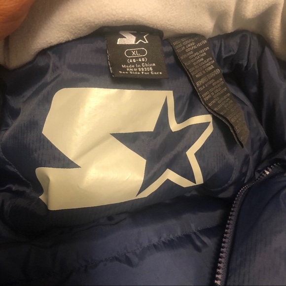 vintage 1990 starter winter Puffer jacket size XL - Picture 4 of 4